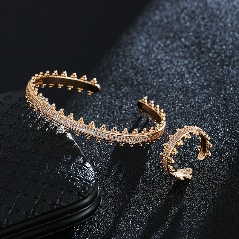 wind gear bracelet ring jewelry sets gold